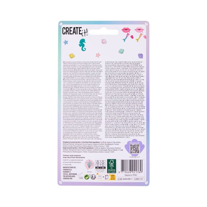 Create it dudak parlatıcısı seti - pembe mor - mermaid - görsel 2