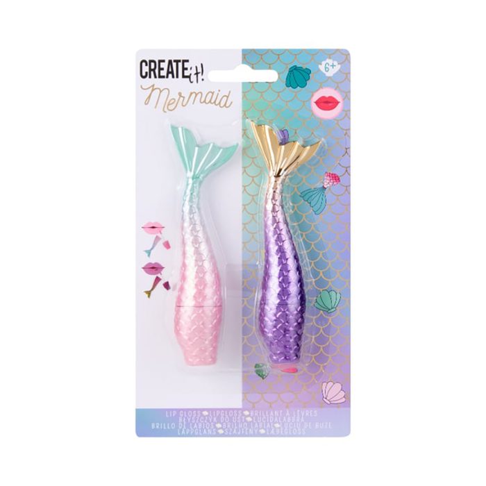 Create it dudak parlatıcısı seti - pembe mor - mermaid - görsel 1