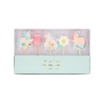 Meri Meri - Unicorn Mumlar - 5 Adet