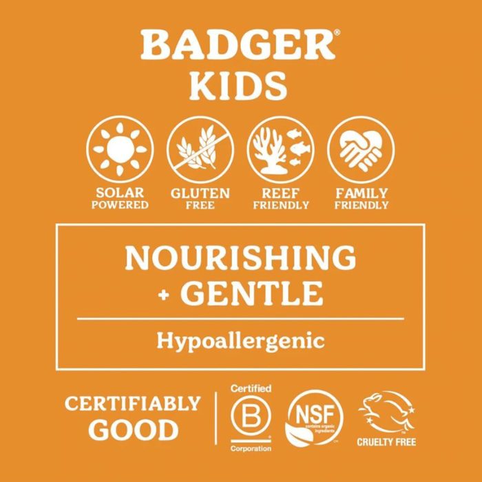 Badger clear zinc çocuk güneş kremi spf40 (kolay sürülüm) 87 ml - görsel 4