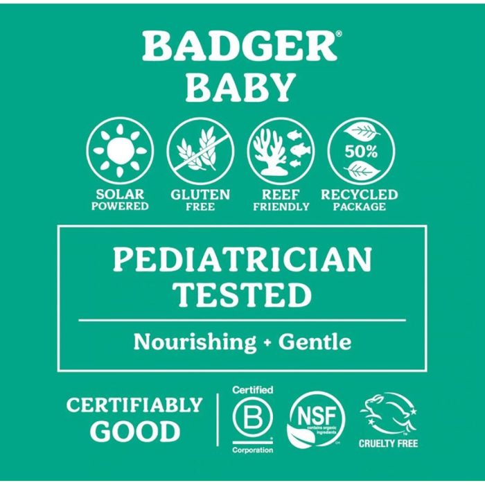 Badger bebek güneş kremi spf40 87 ml - görsel 6