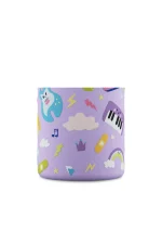 Kids Bottle Music Friends Pipetli Paslanmaz Çelik Çocuk Su Matarası 500 ml - Görsel 5