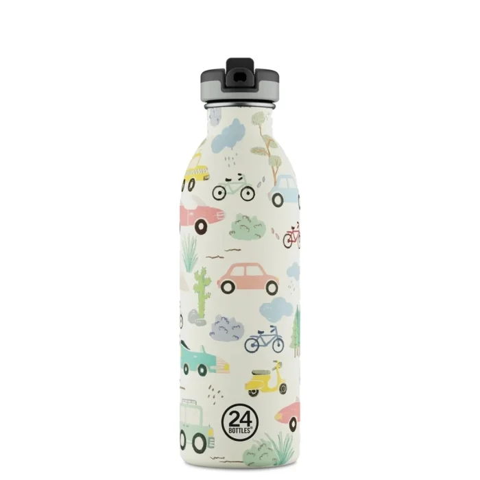 Kids bottle adventure friends paslanmaz çelik çocuk su matarası 500 ml - görsel 1