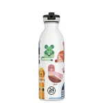 Kids Bottle Best Friends Pipetli Paslanmaz Çelik Çocuk Su Matarası 500 ml