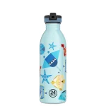 Kids Bottle Sea Friends Pipetli Paslanmaz Çelik Çocuk Su Matarası 500 ml