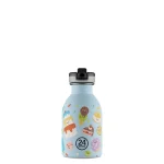 Kids Bottle Sweet Friends Pipetli Paslanmaz Çelik Çocuk Su Matarası 250 ml