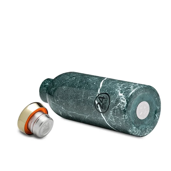 Clima bottle green marble paslanmaz çelik termos 500 ml - görsel 3