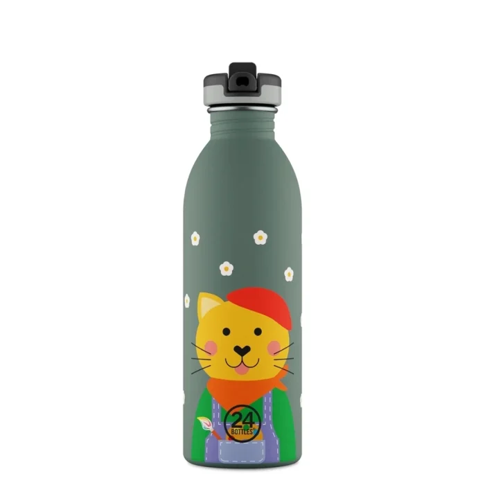 Kids bottle smart cat paslanmaz çelik çocuk su matarası 500 ml - görsel 1