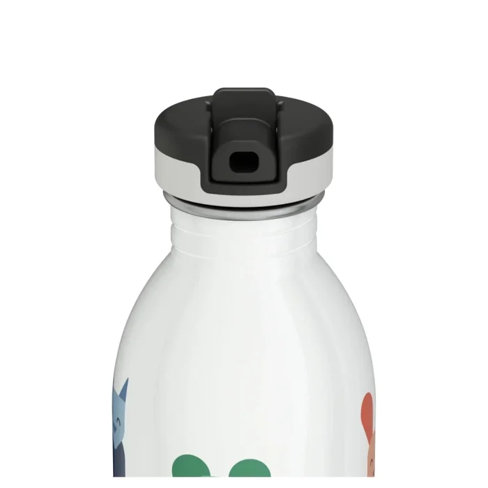 Kids bottle best friends pipetli paslanmaz çelik çocuk su matarası 500 ml - görsel 5