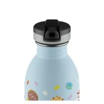 Kids Bottle Sweet Friends Pipetli Paslanmaz Çelik Çocuk Su Matarası 500 ml - Görsel 2