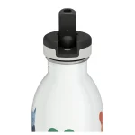 Kids Bottle Best Friends Pipetli Paslanmaz Çelik Çocuk Su Matarası 500 ml - Görsel 3