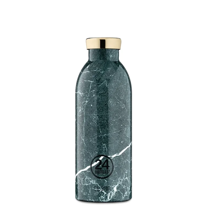 Clima bottle green marble paslanmaz çelik termos 500 ml - görsel 1