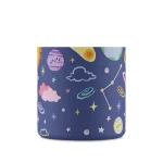 Kids Bottle Space Friends Pipetli Paslanmaz Çelik Çocuk Su Matarası 250 ml - Görsel 2