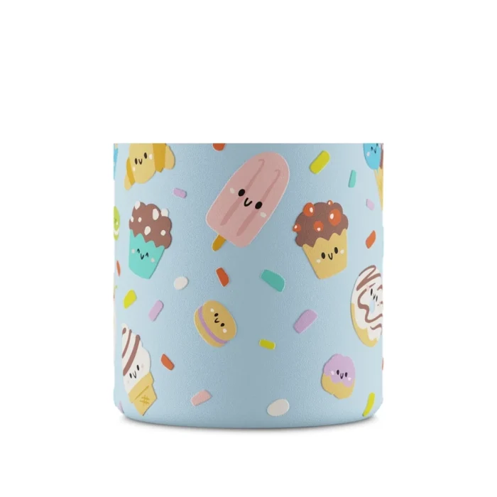 Kids bottle sweet friends pipetli paslanmaz çelik çocuk su matarası 250 ml - görsel 5
