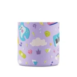 Kids Bottle Music Friends Pipetli Paslanmaz Çelik Çocuk Su Matarası 250 ml - Görsel 5