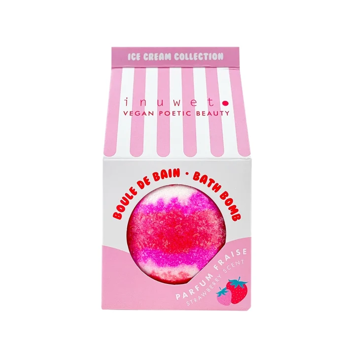 Inuwet icecream çilek banyo bombası - görsel 1