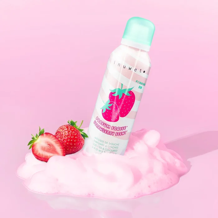 Inuwet çilek kokulu duş köpüğü 200ml - görsel 2