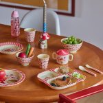Melamin Çocuk Çukur Tabak - Pembe Mutlu Orman - Görsel 2