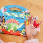 Eeboo Shiny Sticker Kitabı - Dinosaurs - Görsel 3