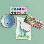 Eeboo Teneke Kutulu 12'li Suluboya - Dinosaur - Görsel 3