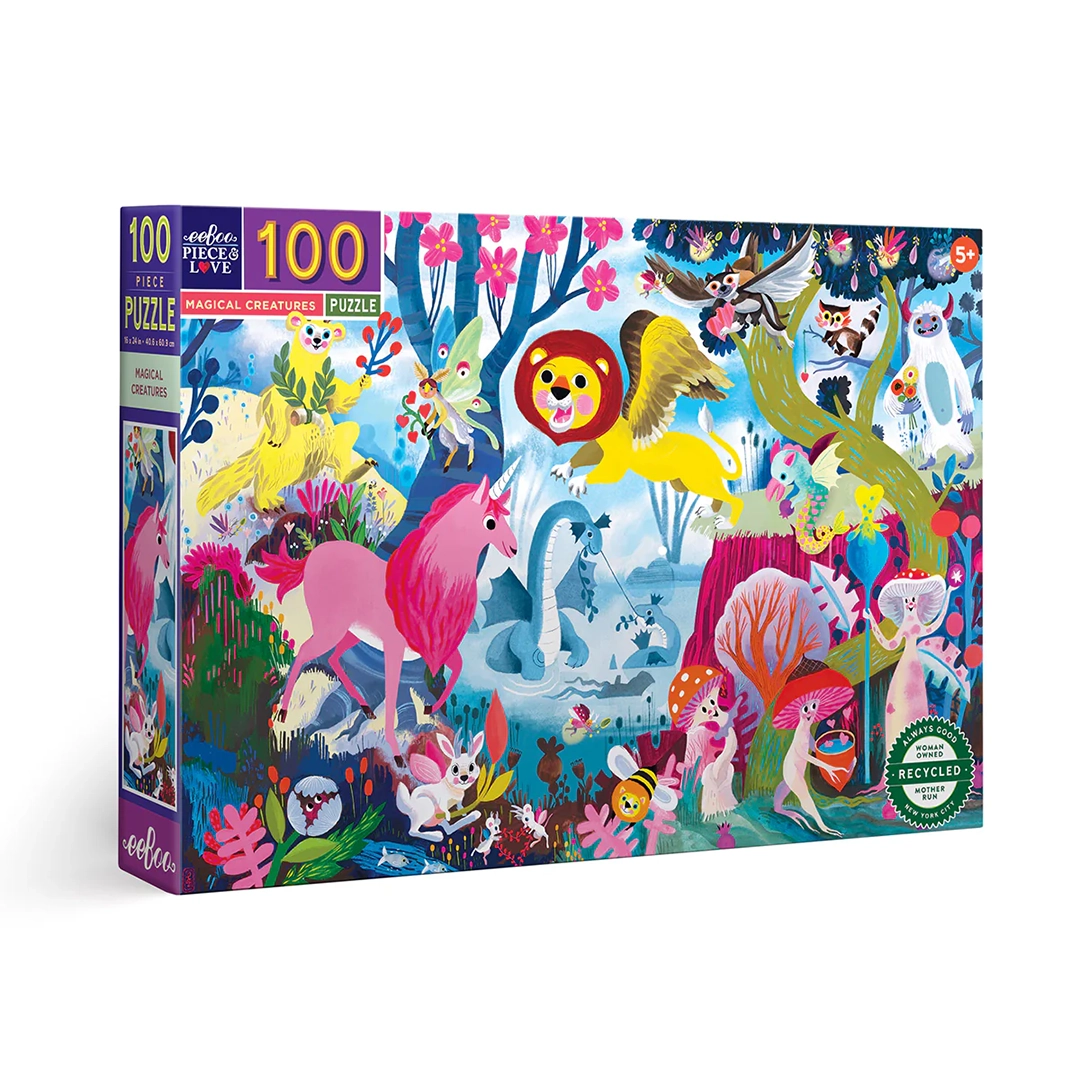 Magic Journey Basliksiz-1_0004_Pzmct_689196514661_1 Eeboo 100 parça yapboz - magical creatures - görsel 1