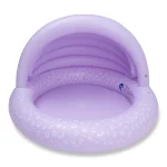 Swim Essentials Lila Leopard Çocuk Gölgelikli Şişme Oyun ve Yüzme Havuzu 100cm - Görsel 2