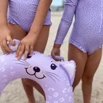 Swim Essentials Leopard Lila Yüzme Simidi 55cm - Görsel 2